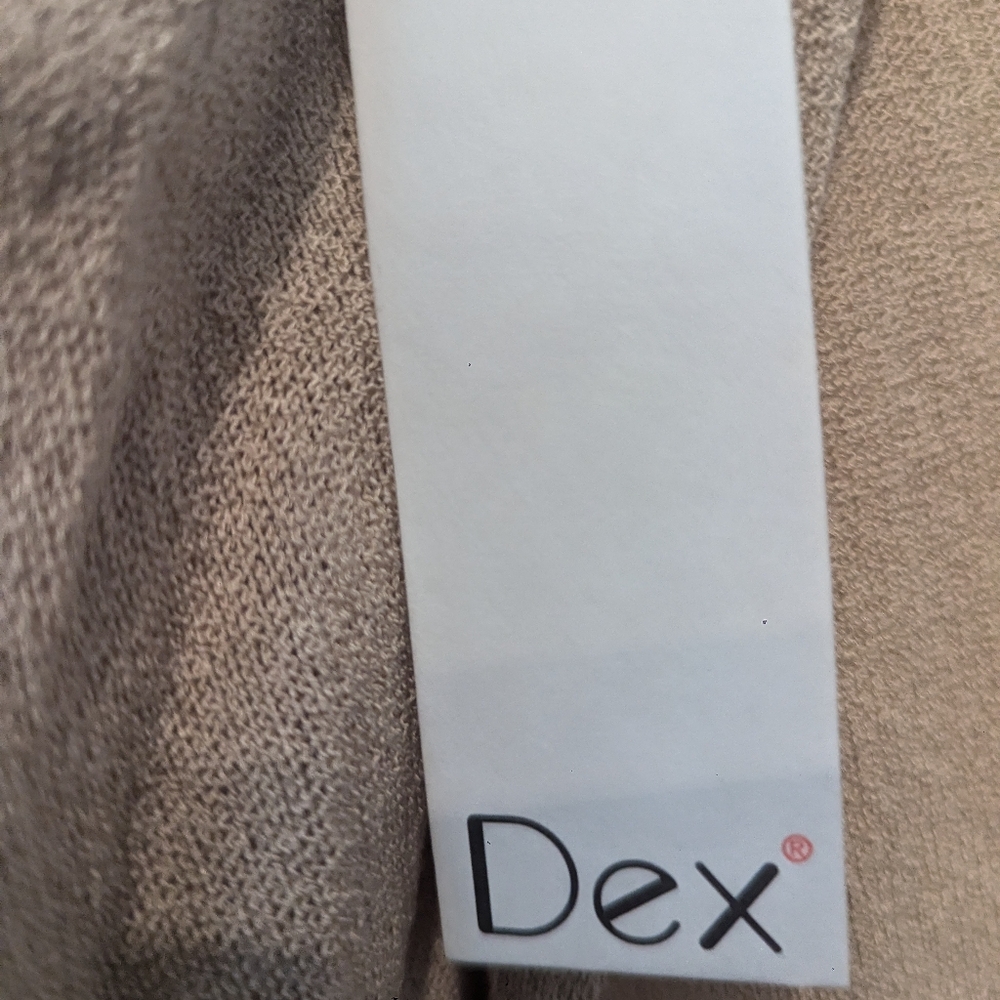 Anthropologie Dex open cardigan beige tan natural 3/4 sleeves size M - Picture 4 of 6